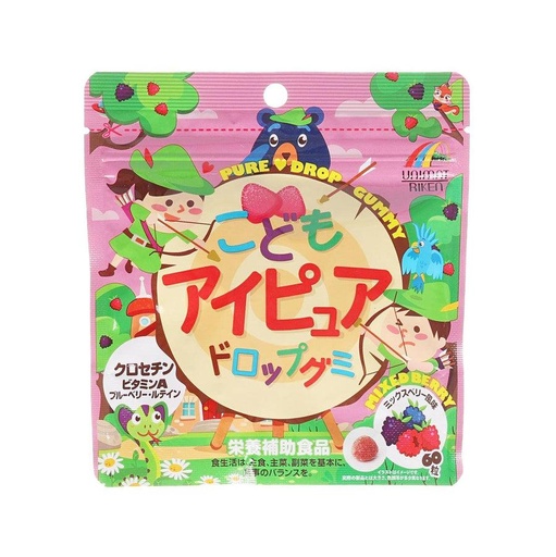 UNIMAT RIKEN 兒童純滴軟糖 (60粒)